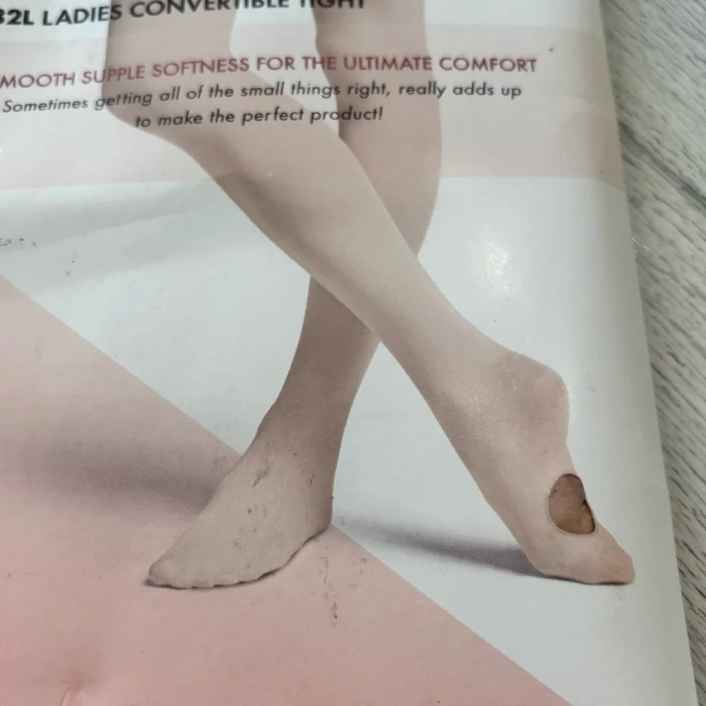 BLOCH Women's Tan/Nude Contoursoft Adaptatoe Tights SM/MD T0982L
